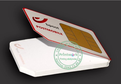 Giấy ghi chú bế hình sim card